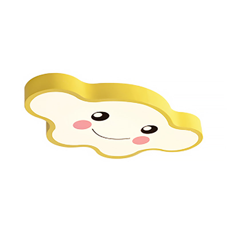 Cloudy Kid Bedroom Ceiling Light - Acrylic Cartoon Flush Mount