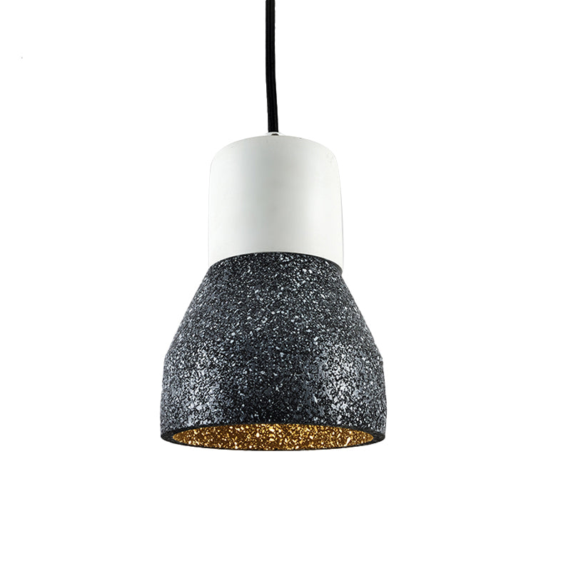 Nordic 1-Light Cement Bottle Pendant: Stylish Suspension Lighting For Restaurants- Grey/Red/Green