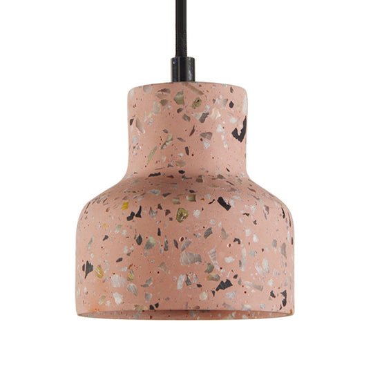 Nordic Terrazzo Hanging Lamp - Black/Red/Pink With Down Lighting Pendant Perfect For Dining Table 1