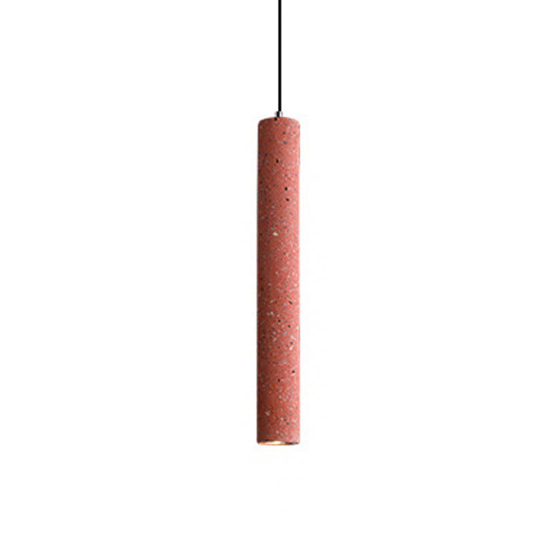 Terrazzo Fluted Pendant Lamp - Loft Style With Led Lighting White/Yellow/Blue