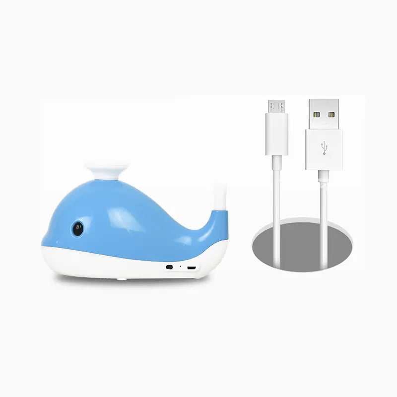 Portable Whale Desk Light With Usb Charging Port - Lovely Blue Reading Lamp For Dormitory