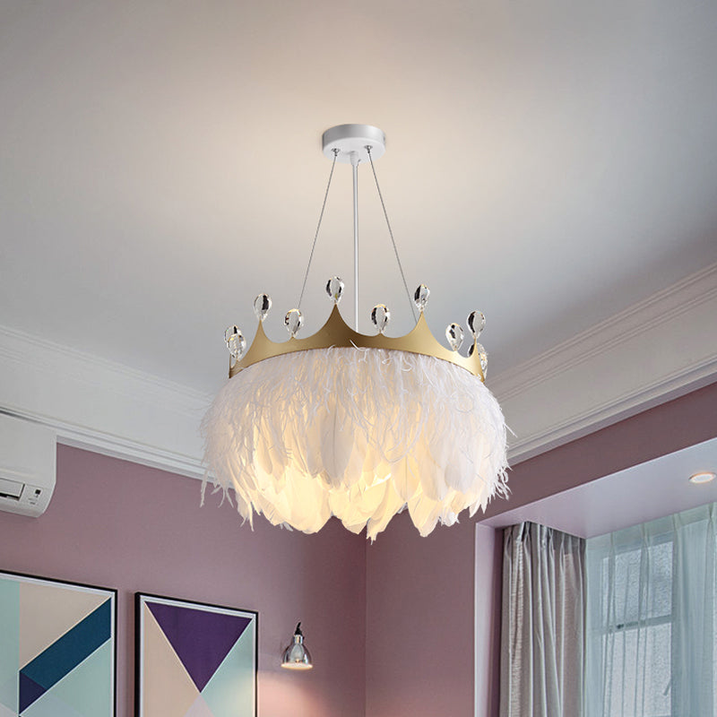 Nordic Pendant Light Kit - Feather Sheer Acrylic White