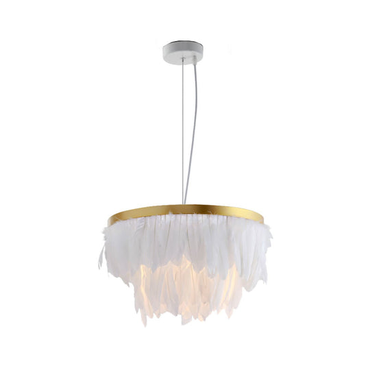 Nordic Pendant Light Kit - Feather Sheer Acrylic White