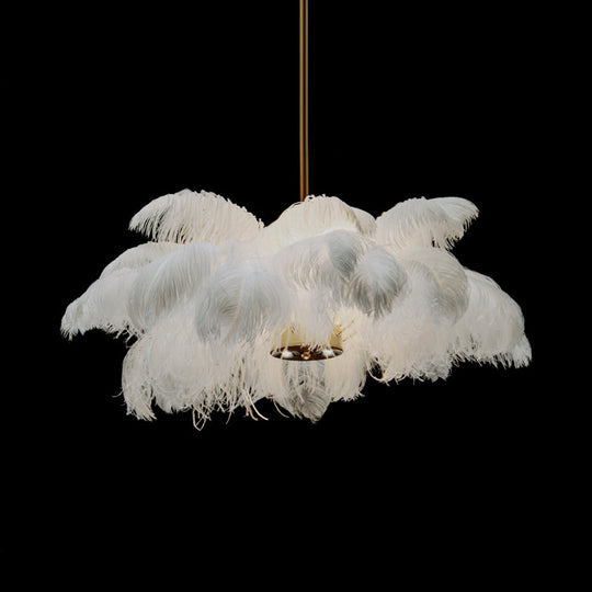 Nordic Pendant Light Kit - Feather Sheer Acrylic White