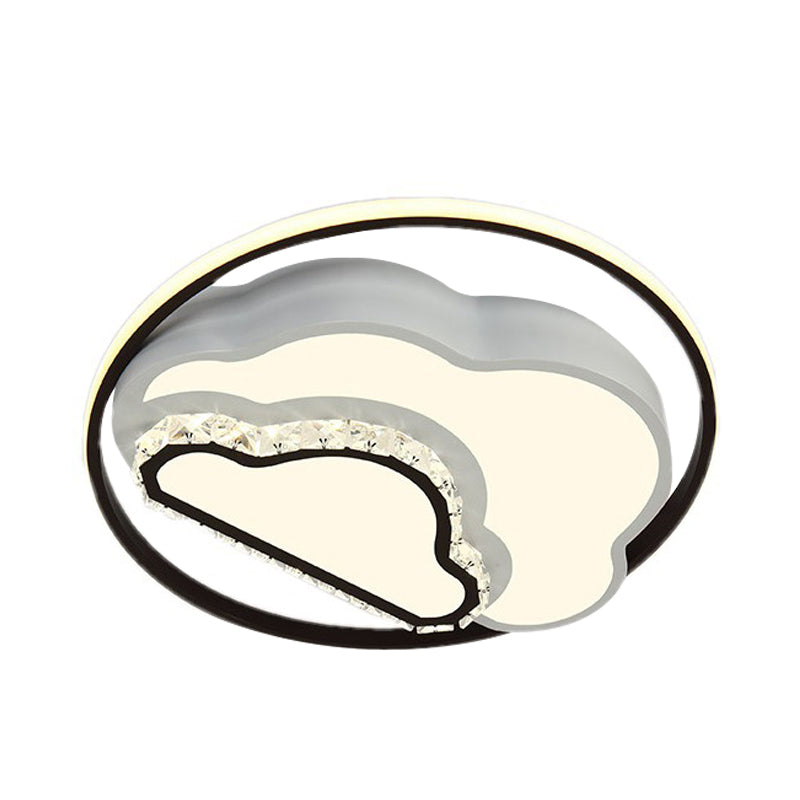 Modern Led Acrylic Star Flushmount Ceiling Light - White Flush Mount For Bedrooms