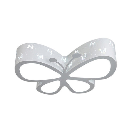 Kindergarten Butterfly Ceiling Light - Cartoon Led Flush Mount Fixture