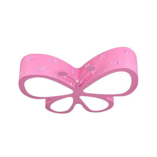 Kindergarten Butterfly Ceiling Light - Cartoon Led Flush Mount Fixture