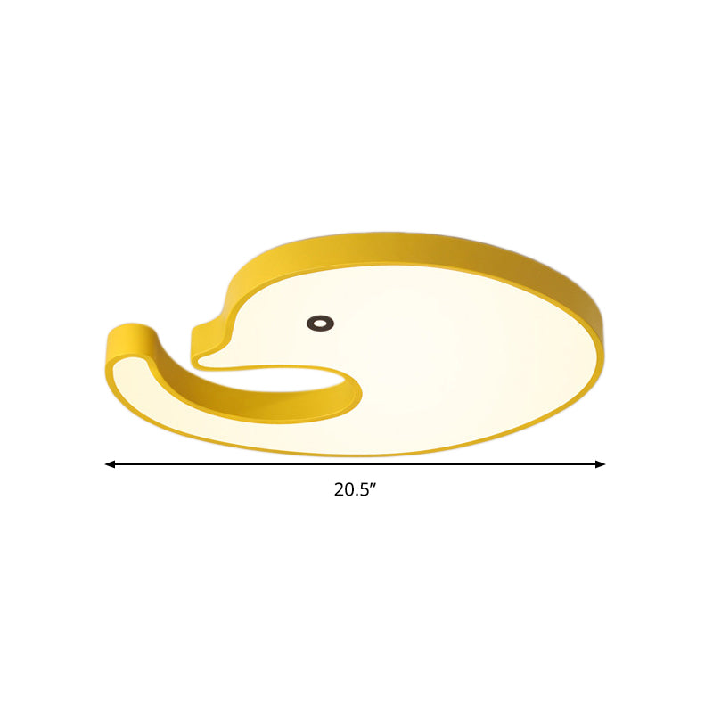 Childrens Led Dolphin Panel Ceiling Light For Lovely Cartoon Bedroom Decor