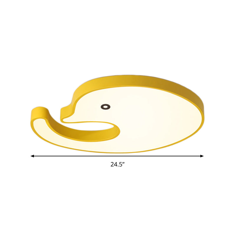 Childrens Led Dolphin Panel Ceiling Light For Lovely Cartoon Bedroom Decor