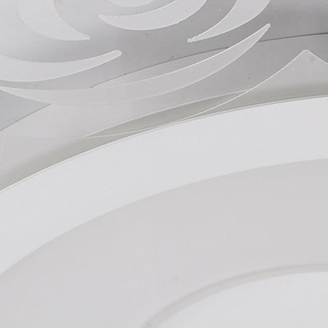 Romantic Led Ceiling Mount Light With Acrylic Rose Edge - Ideal For Girls Bedroom