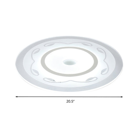 Modern Acrylic Flower Shape Ceiling Lamp In White - Perfect For Childs Bedroom