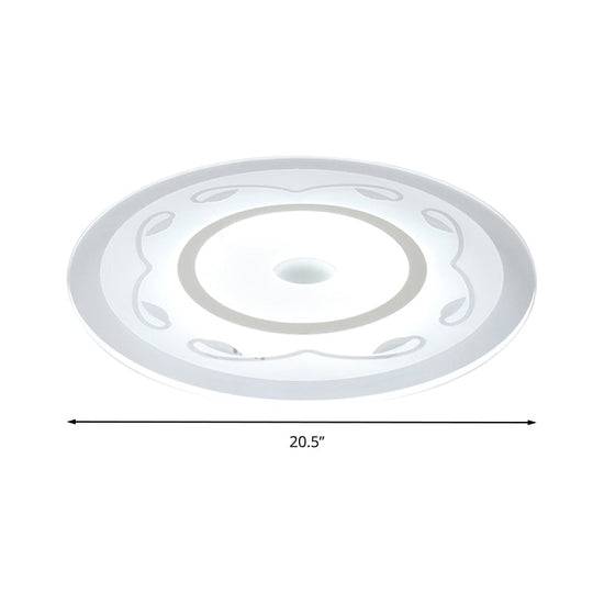 Modern Acrylic Flower Shape Ceiling Lamp In White - Perfect For Childs Bedroom