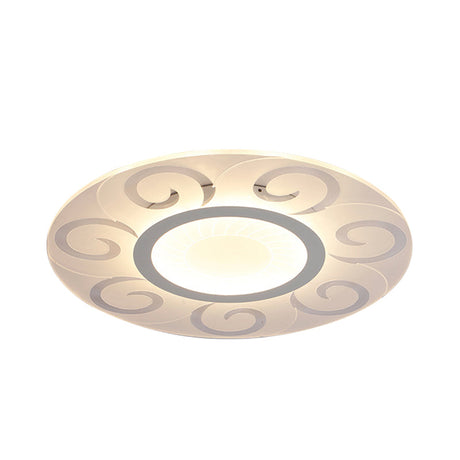 Nordic Style Acrylic Blossom Led Flush Mount Ceiling Lamp Ideal For Study Room White / 16 Warm