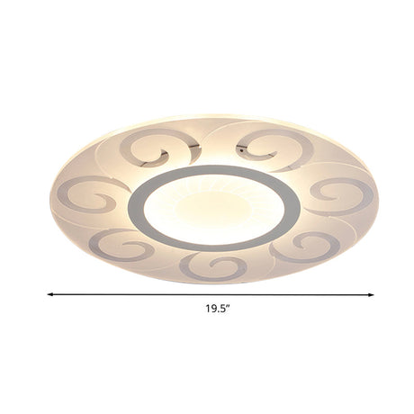 Nordic Style Acrylic Blossom Led Flush Mount Ceiling Lamp Ideal For Study Room