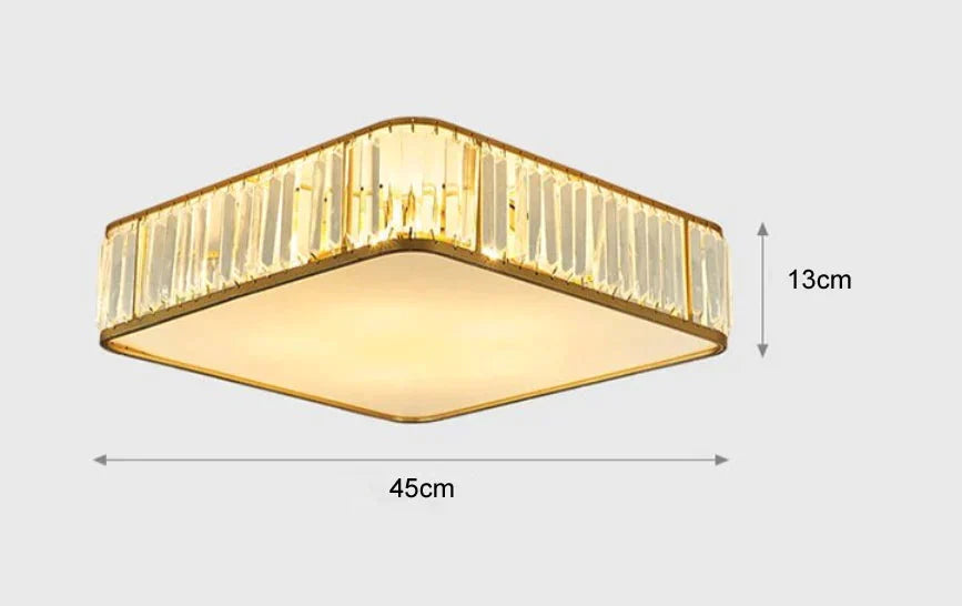 Simple Modern Crystal Lamp Atmosphere Dining Room Bedroom Ceiling