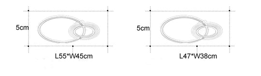 Modern Simple Circle Warm Room Living Led Ceiling Lamp