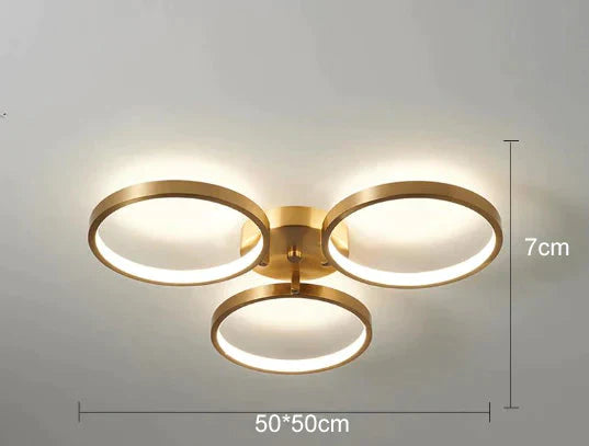Ring All Copper Jane Bedroom Lamp Led Ceiling