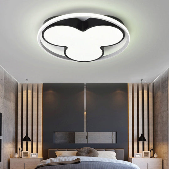 Flower Ceiling Mount Led Light For Child Bedroom - Nordic Style Acrylic Lamp