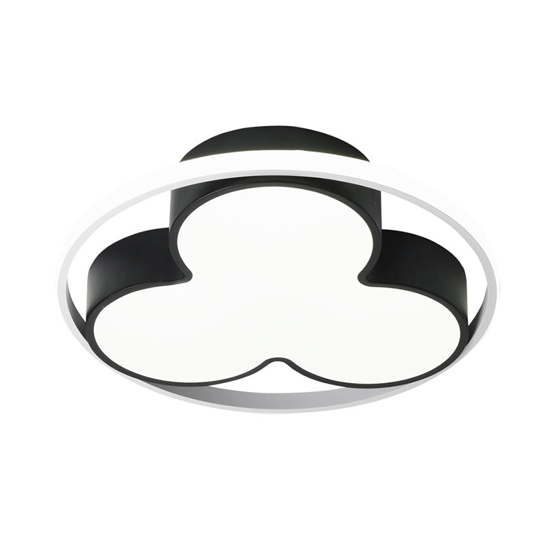 Flower Ceiling Mount Led Light For Child Bedroom - Nordic Style Acrylic Lamp