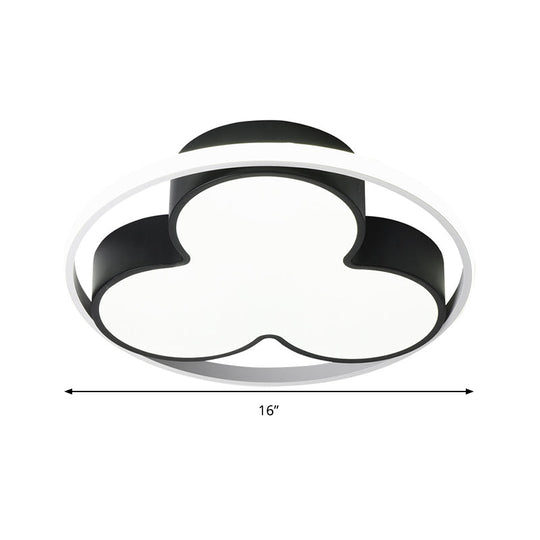 Flower Ceiling Mount Led Light For Child Bedroom - Nordic Style Acrylic Lamp