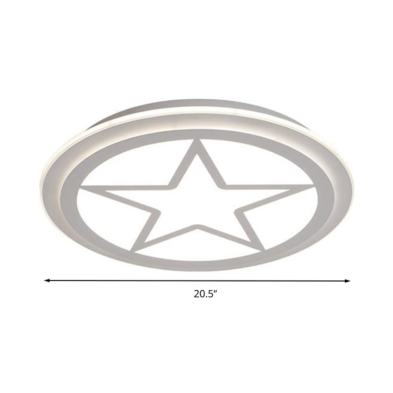 Modern White Acrylic Star Ceiling Light For Children’s Bedroom