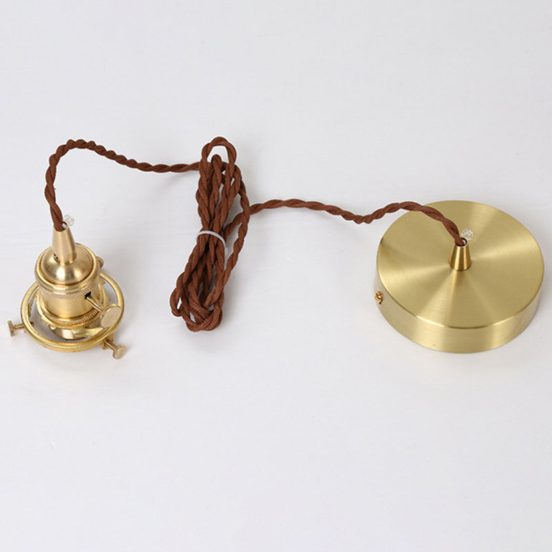 Brass Finish Clear Glass Pendant Light Kit - Modern Spherical Design Ideal For Warehouse Décor