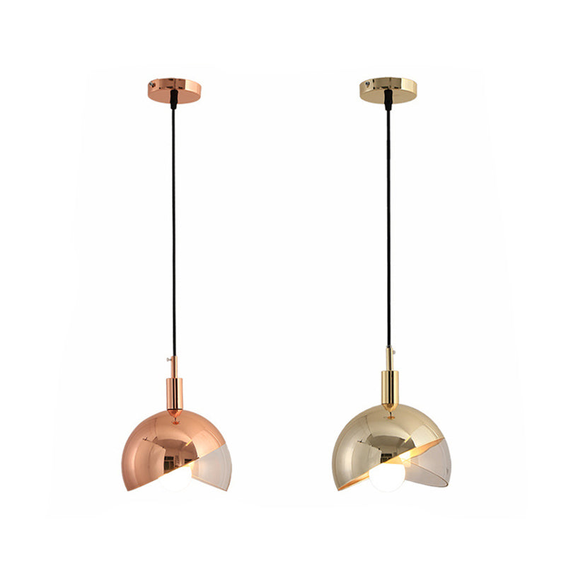 Metal Pendant Lamp - Modern 1-Head Ceiling Light For Dining Room