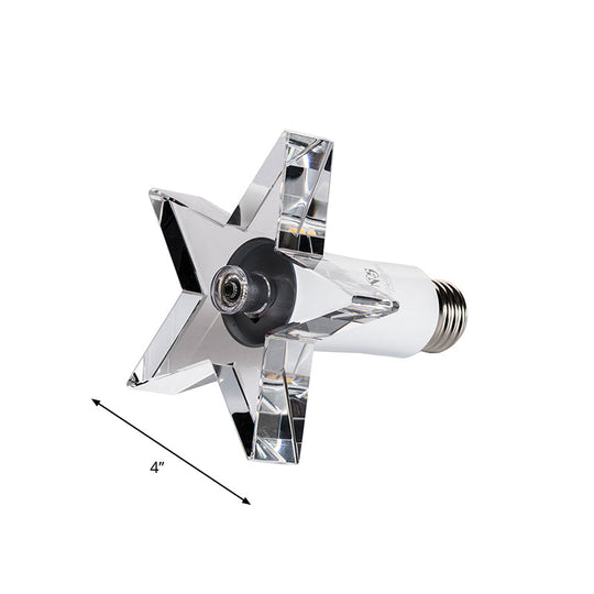 Contemporary Led Star - Shaped Crystal Ceiling Lamp For Hallway