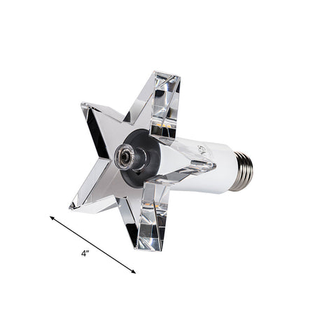 Contemporary Led Star-Shaped Crystal Ceiling Lamp For Hallway