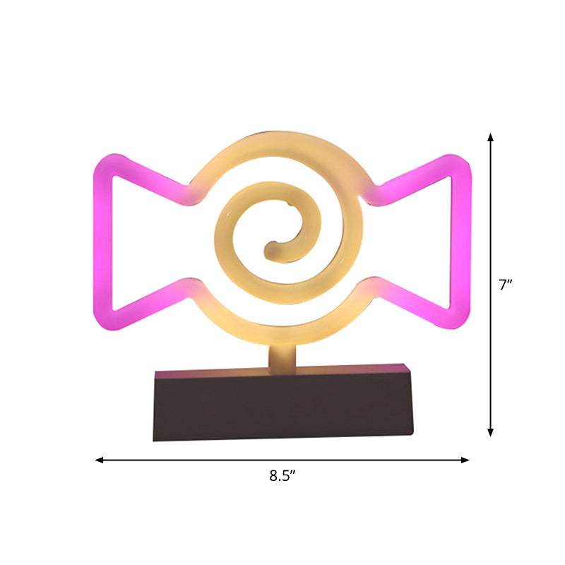 Modern Led Geometrical Nightstand Lamp - White Plastic Bedside Light For Bedroom