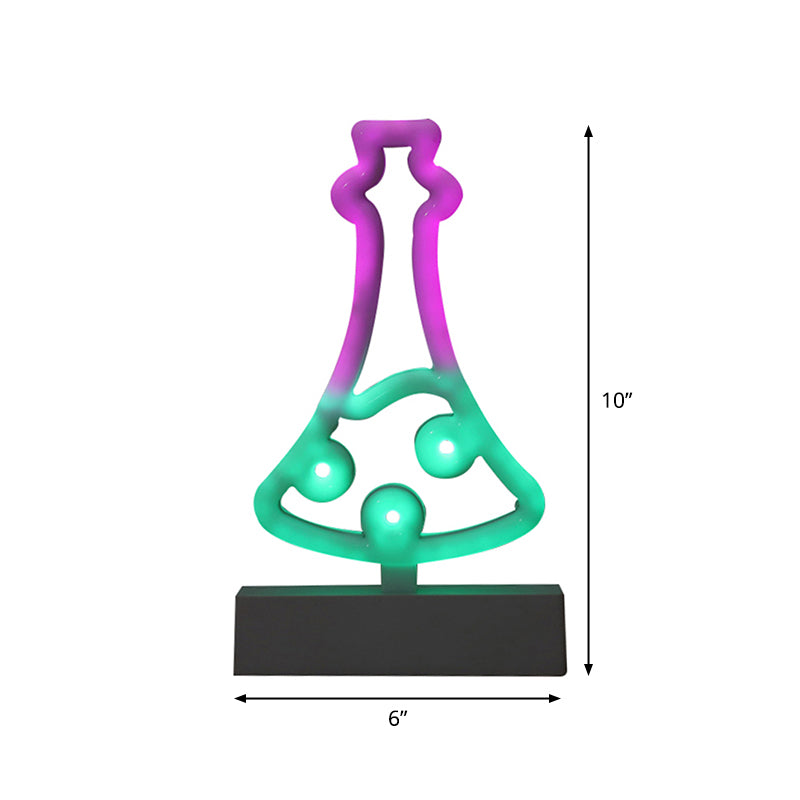 Modern Led Geometrical Nightstand Lamp - White Plastic Bedside Light For Bedroom