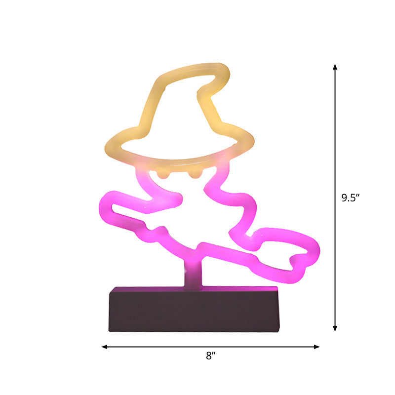 Modern Led Geometrical Nightstand Lamp - White Plastic Bedside Light For Bedroom