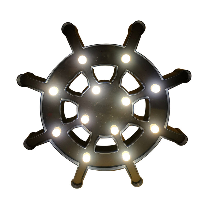 Led Wall Night Lamp For Baby Bedroom - Nordic Style Sailing Element Plastic Nightstand Lighting