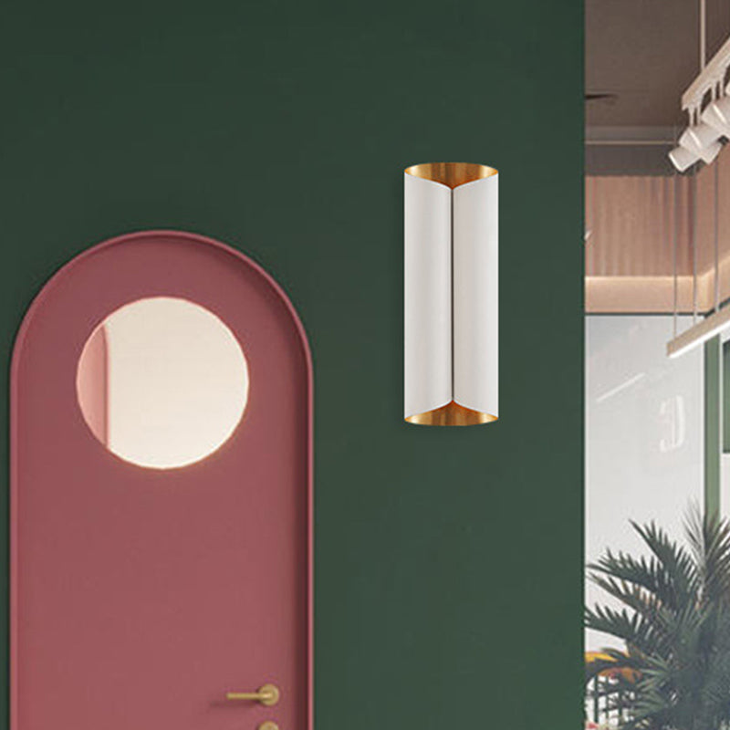 Minimalist Twist Wall Sconce With Metallic 2-Bulb Light Fixture For Porch