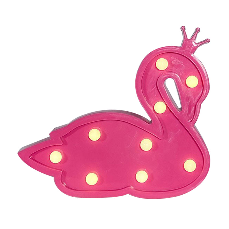 Contemporary Led Swan Wall Night Lamp For Childrens Bedroom