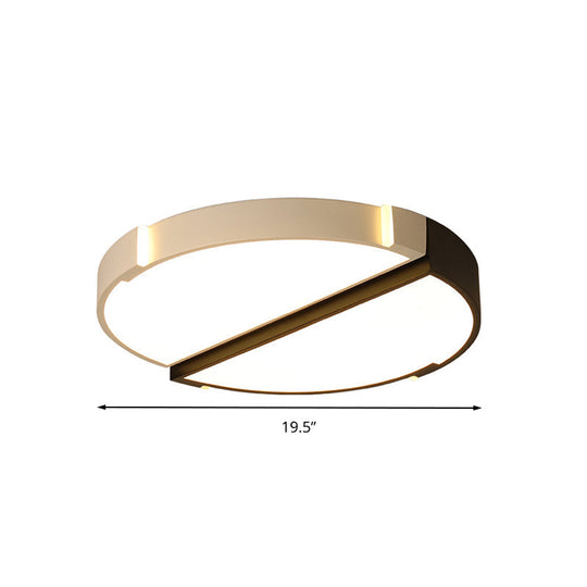 Monochromatic Acrylic Flush Mount Ceiling Light For Dining Room