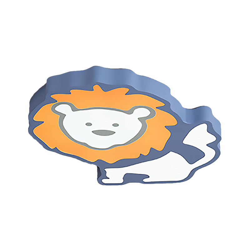 Lion Led Ceiling Lamp For Nursery And Bedroom