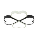 Kids’ Designer Heart Flush Mount Ceiling Light With Acrylic Fixture - Ideal For Bedrooms