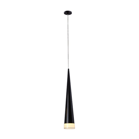 Tapered Metal Hanging Lamp Kit - Elegant Pendant Light Fixture For Dining Room In 3 Colors