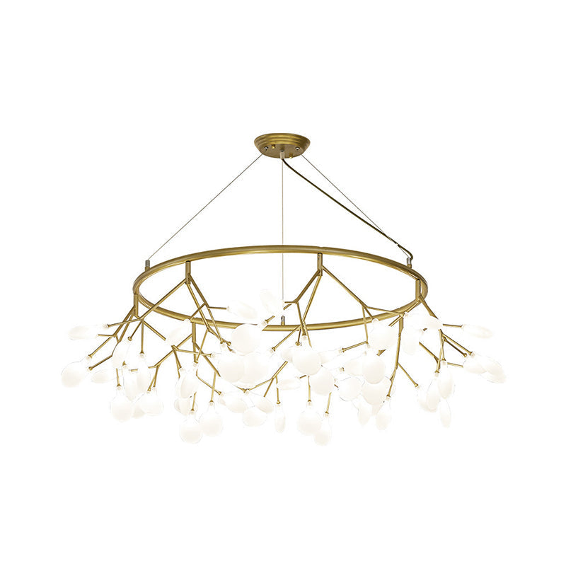 Modern Metal Led Dining Room Chandelier - Elegant Hanging Pendant Light