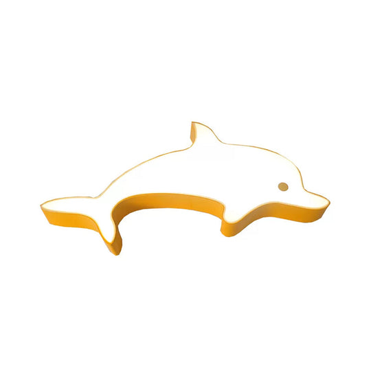 Dolphin Led Flush Mount Light - Perfect For Child’s Bedroom Ceiling