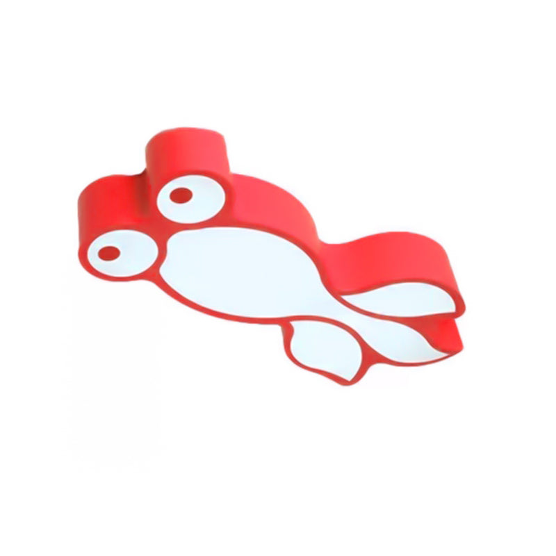 Adorable Little Goldfish Ceiling Light: Acrylic Led Flush Mount For Kids Bedrooms