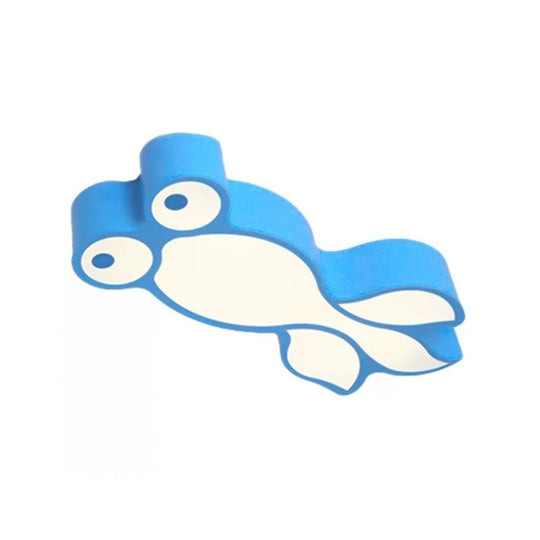 Adorable Little Goldfish Ceiling Light: Acrylic Led Flush Mount For Kids’ Bedrooms
