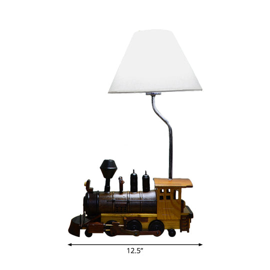 Dark Cartoon Car Desk Lamp - Resin 1-Light Light For Boys Bedroom