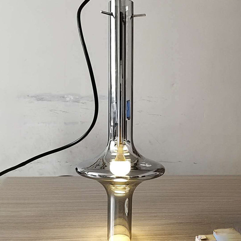 Modern Glass Pendant Light For Dining Room - 1-Light Hanging Lamp