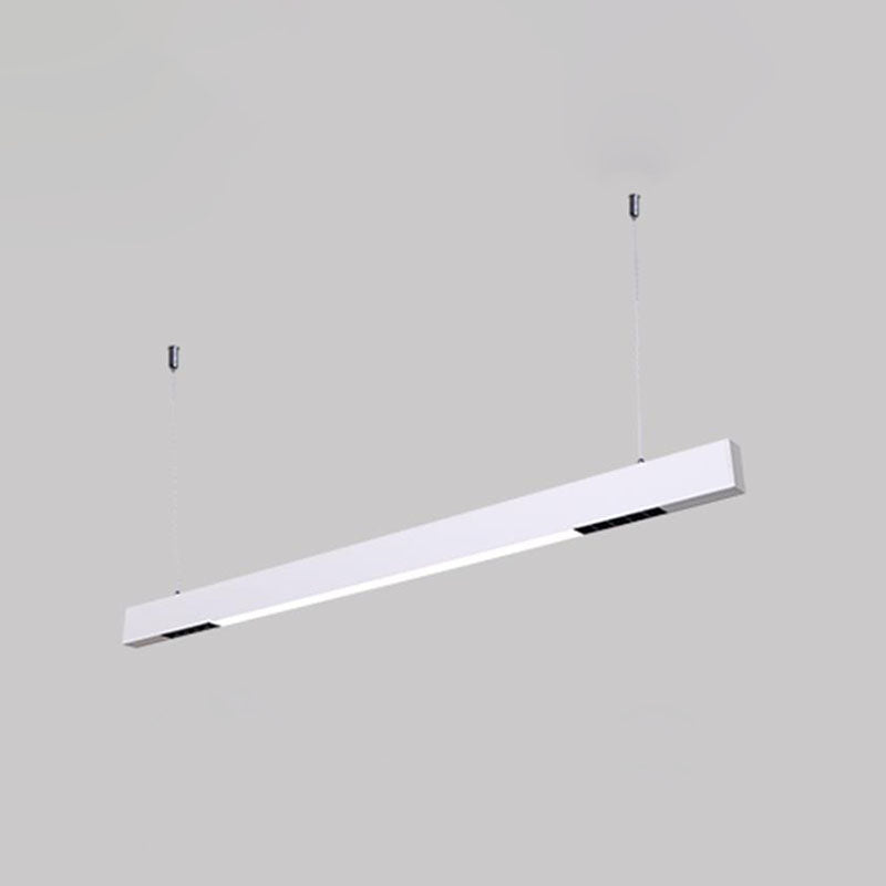 Schlankes Pendelleuchten-Set aus Acryl mit LED-Aufhängung – ideale minimalistische Beleuchtungslösung für Büros