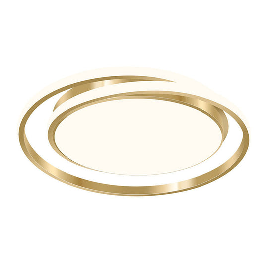 Minimalist Led Circle Flush Ceiling Light Acrylic Bedroom - Ready