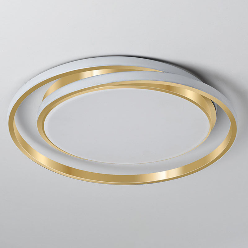 Minimalist Led Circle Flush Ceiling Light Acrylic Bedroom - Ready