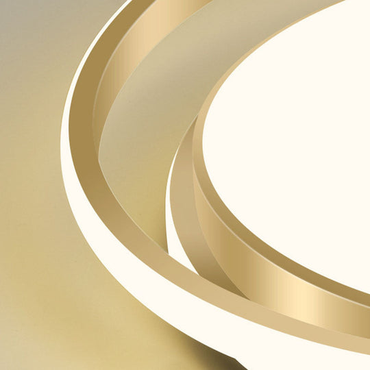 Minimalist Led Circle Flush Ceiling Light Acrylic Bedroom - Ready
