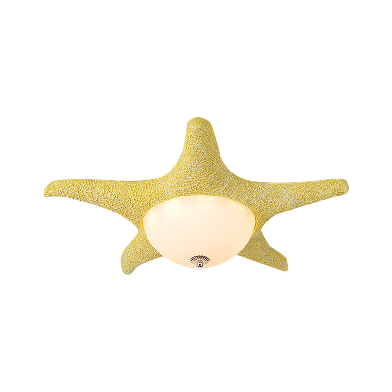 Nordic Stylish Starfish Kid’s Flush Mount Ceiling Light Fixture